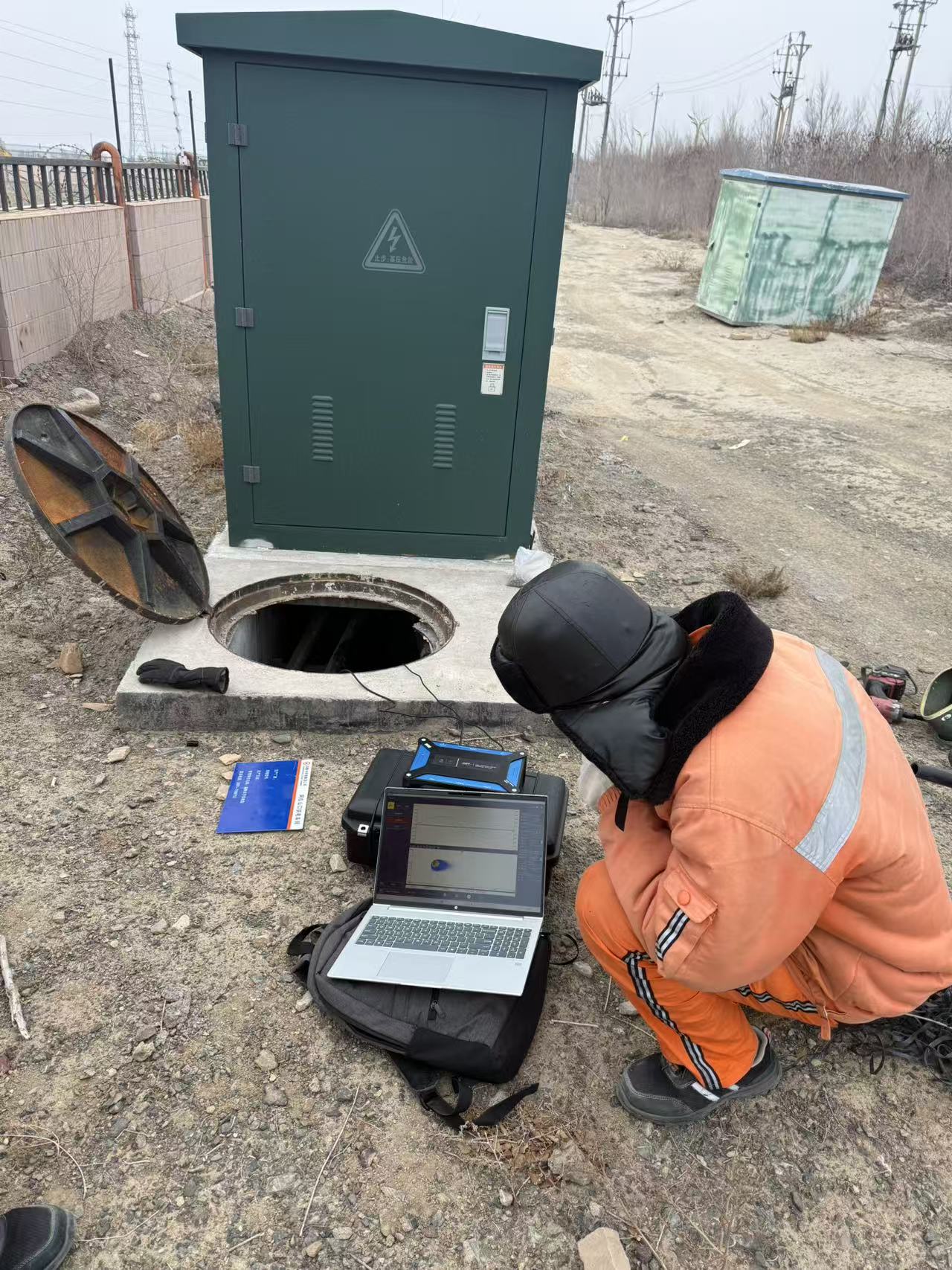 電纜局放測試儀使用現場 電纜局放測試儀使用現場